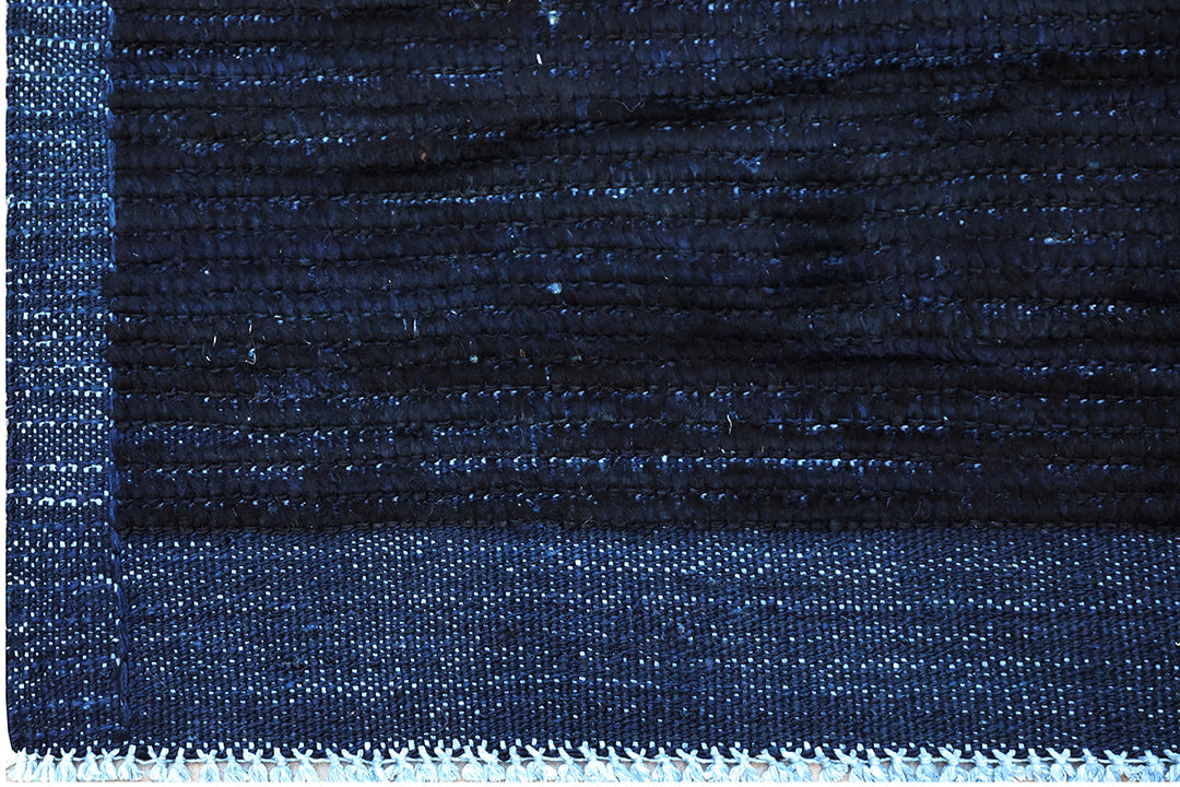 9'x12' Moroccan Style| Navy Blue | Hand-knotted Barchi Rug