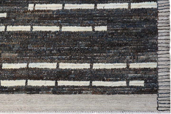 9'x12' Moroccan Style| Geometric | Navy Beige| Barchi Rug