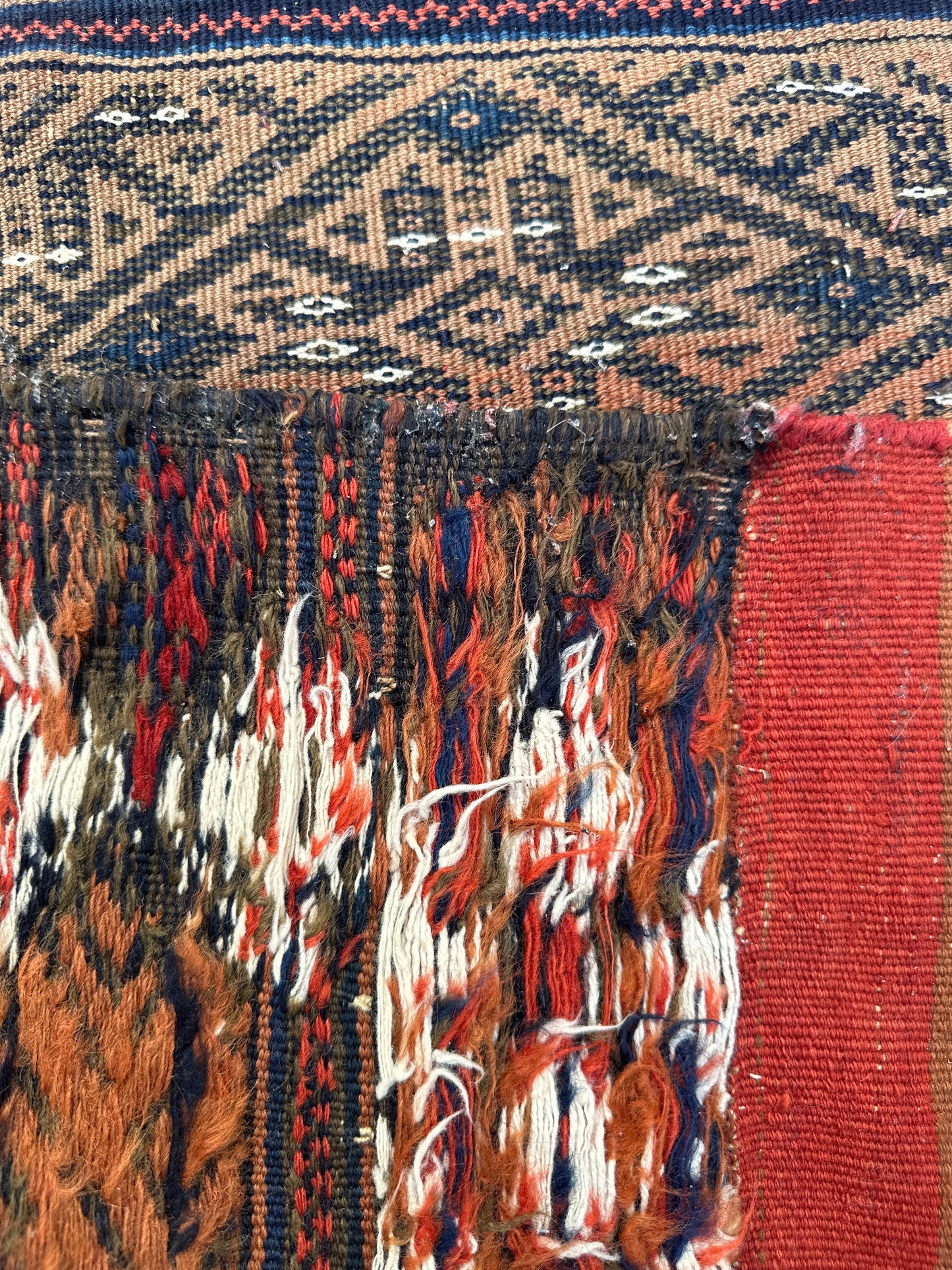 4.07 x 3.06 Vintage Tribal Bag Face