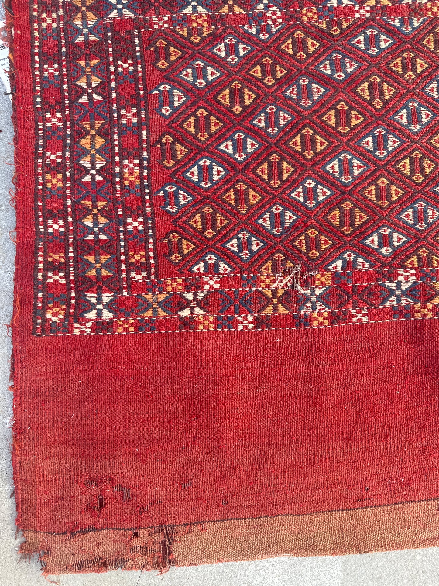 3'x4' Vintage Tribal Storage Bag