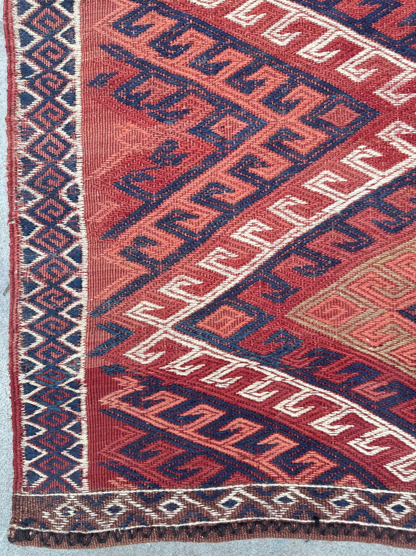 3’x6’ Vintage Tribal Woven Bag Face