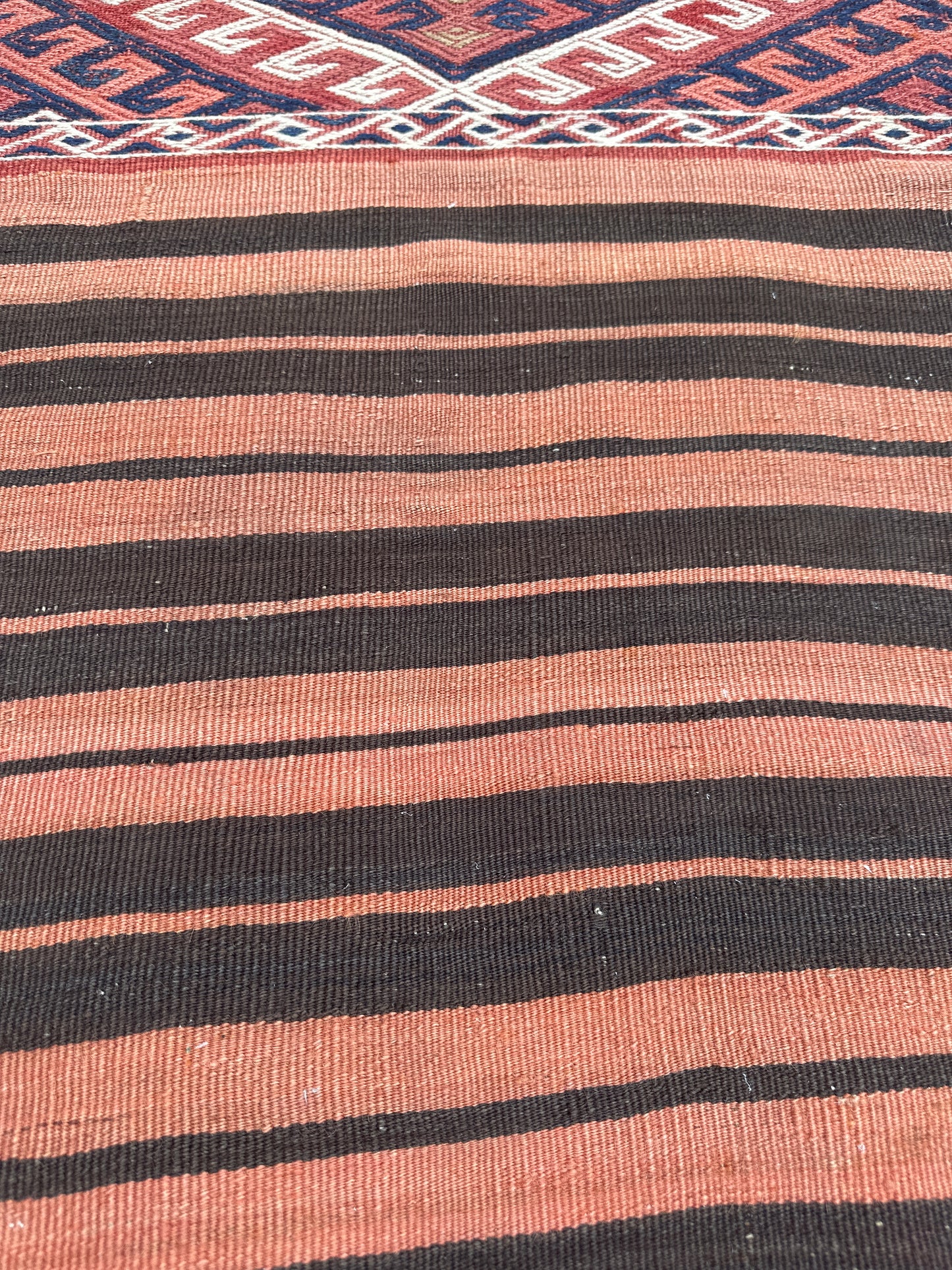 3’x6’ Vintage Tribal Woven Bag Face