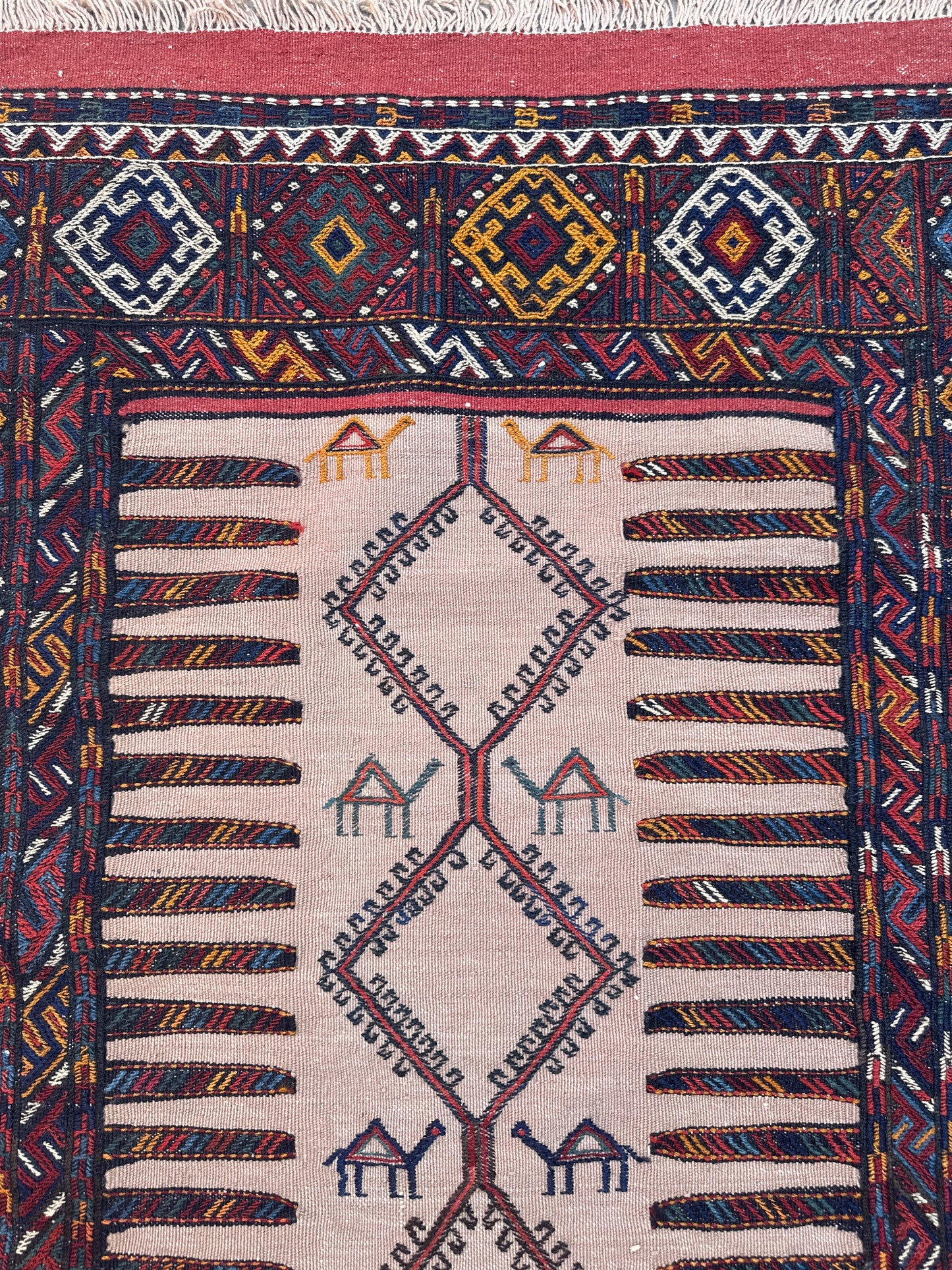 3'x6' East Persian Qutchan Beluch Sofreh Kilim