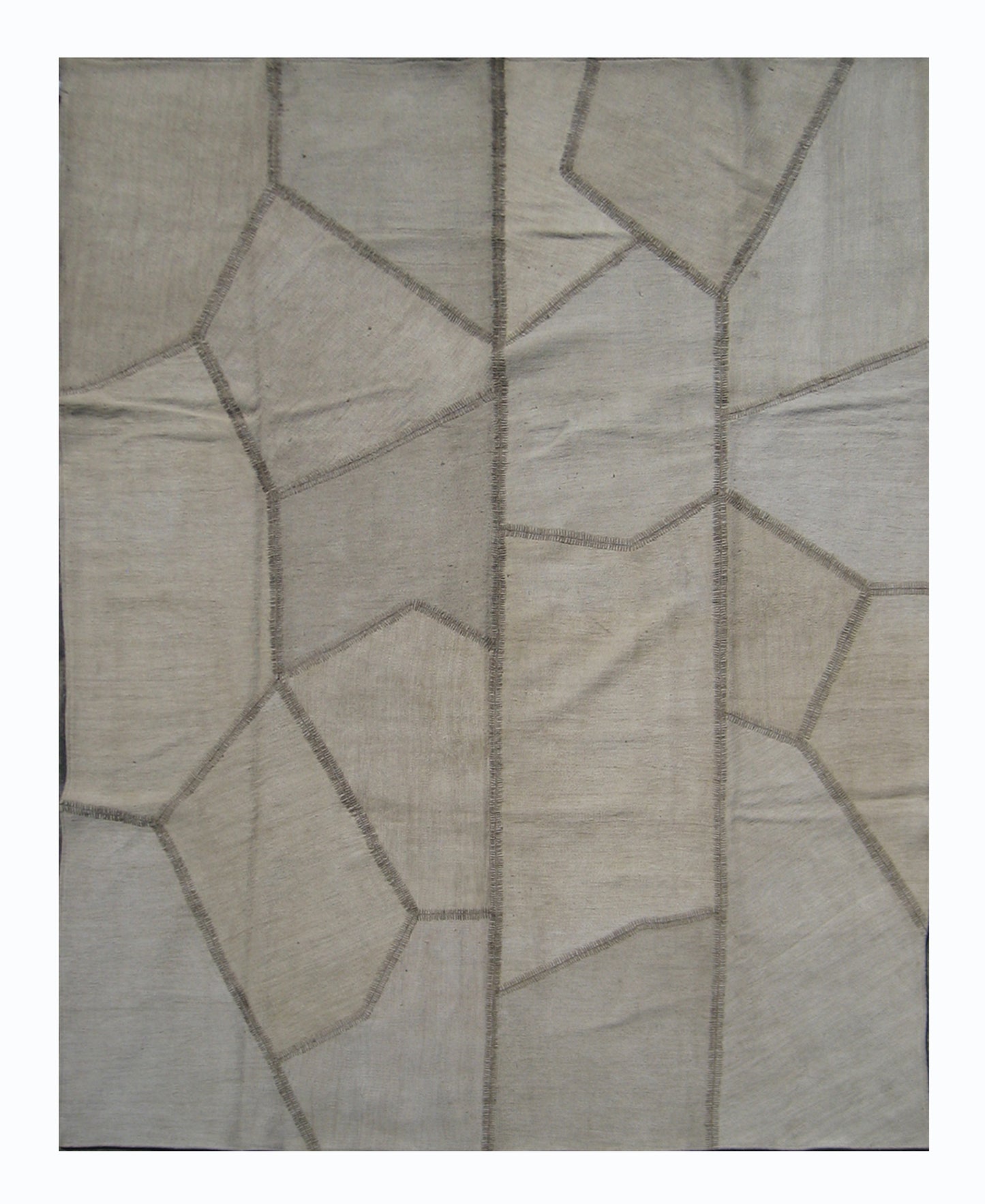 9'x12' Contemporary Style Vintage Turkish Kilim Patchwork Rug