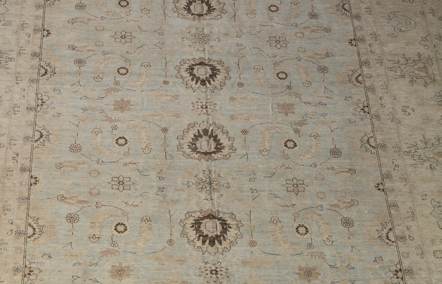 14x38 Long Blue Sultanabad Design Ariana Traditional Rug