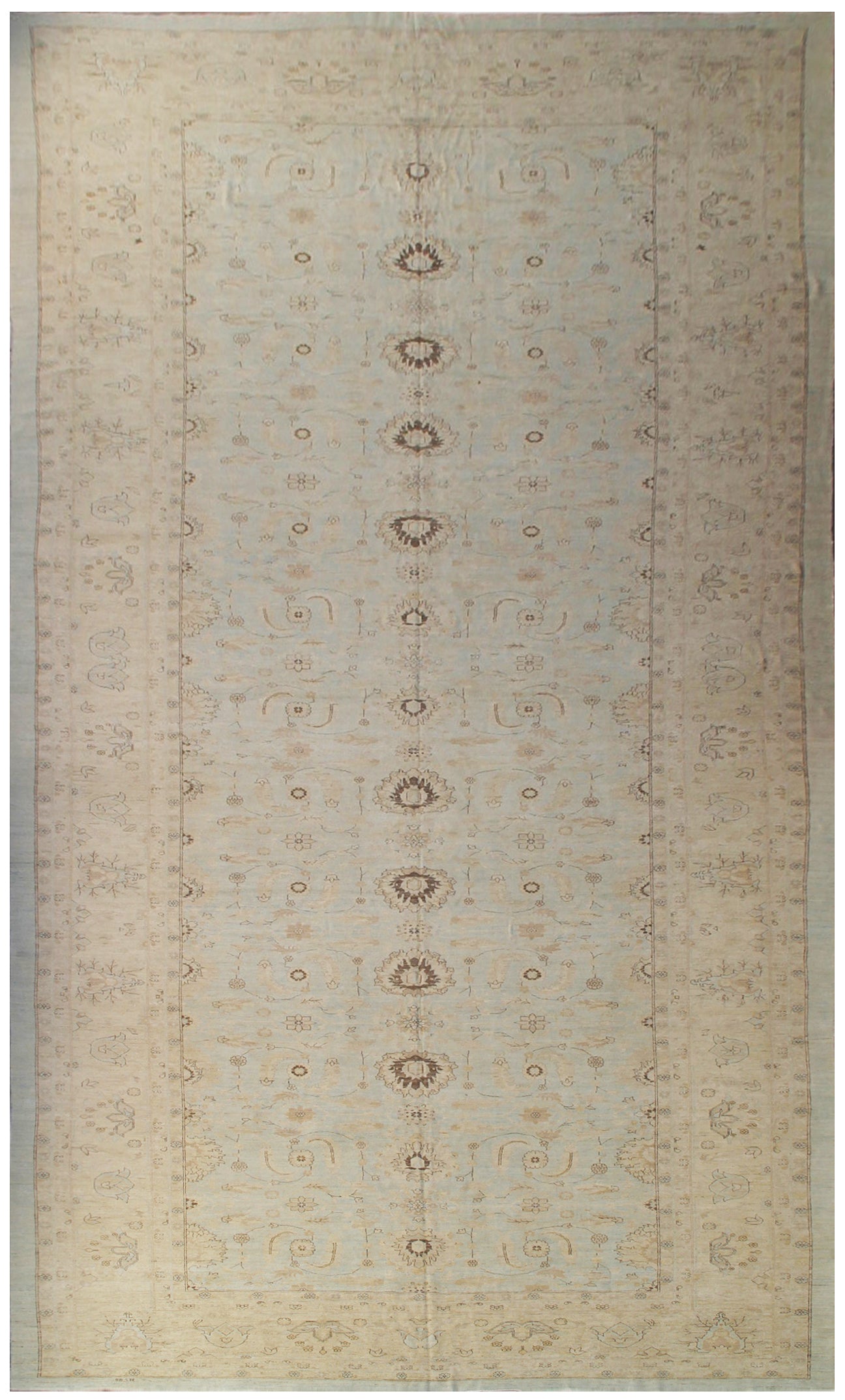 14x38 Long Blue Sultanabad Design Ariana Traditional Rug