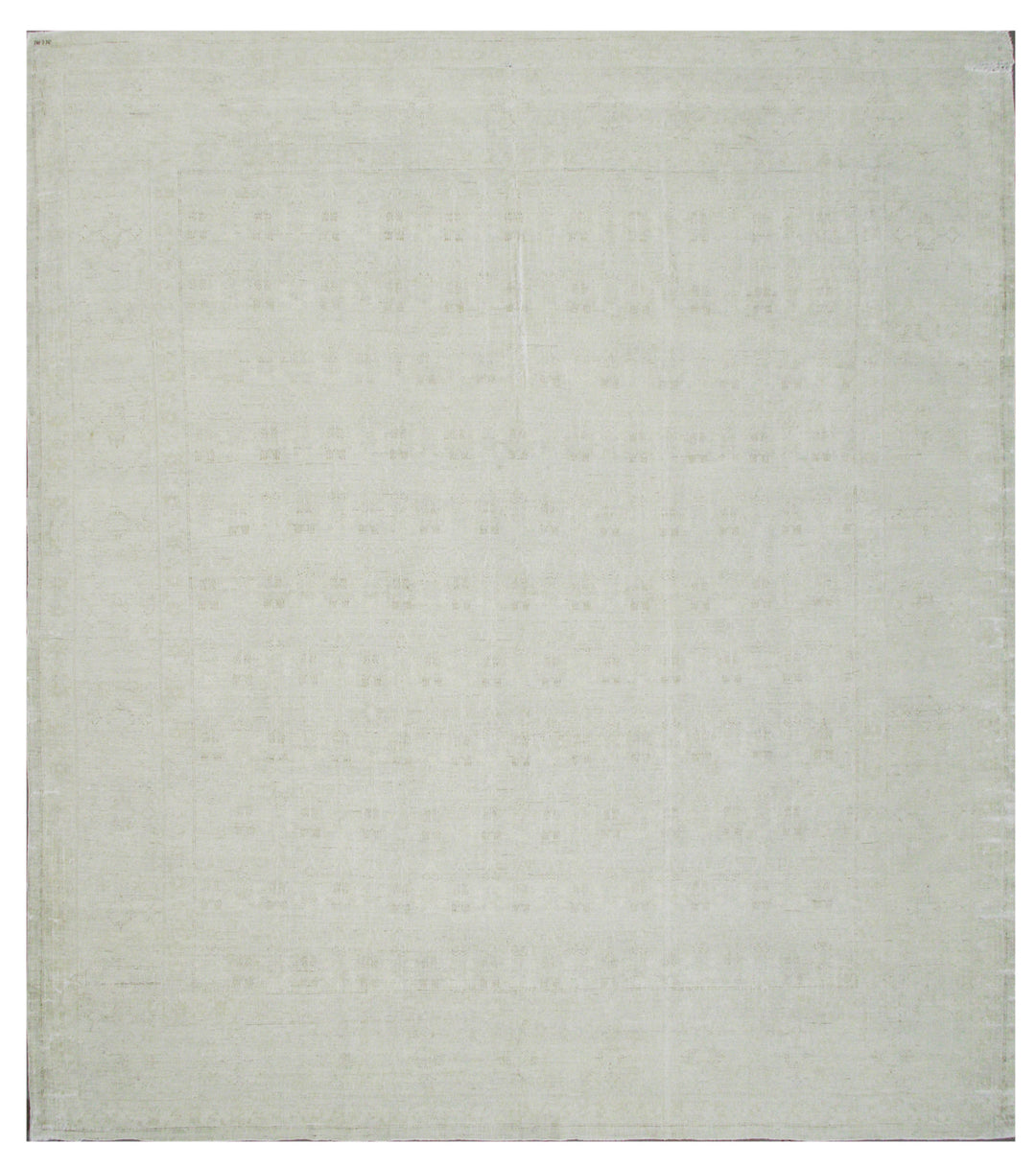10'x12' Wool & Silk Afghan Rug | Hand-Knotted | Vintage Style