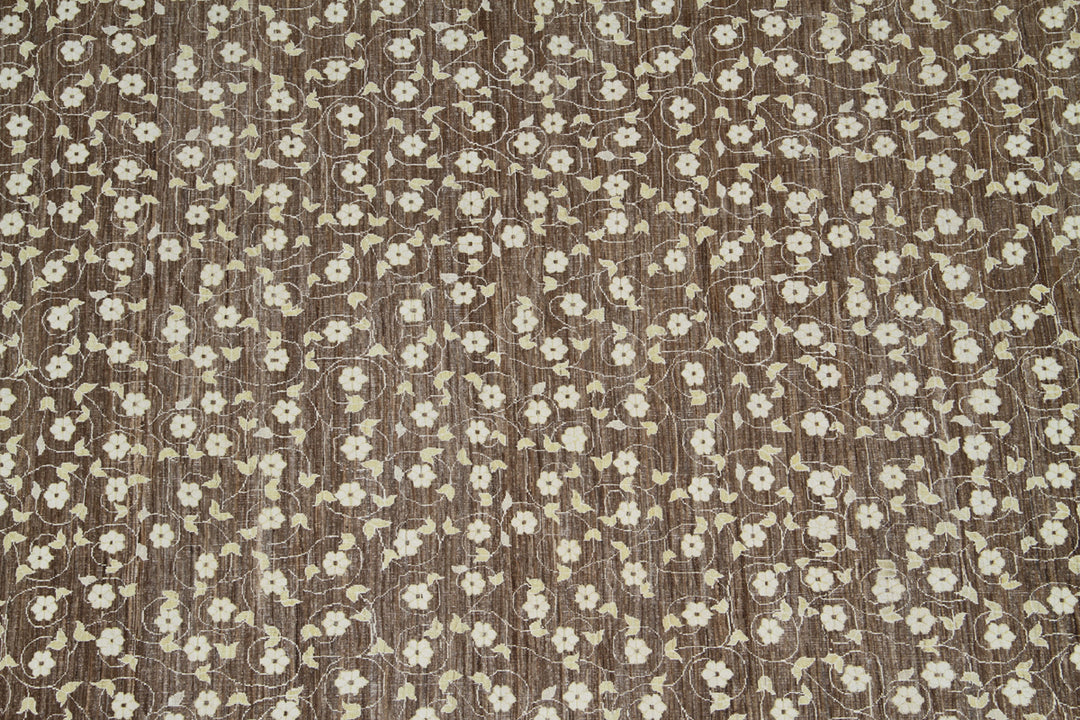 10'x12' Wool & Silk Rug | Floral | Hand-knotted Area Rug