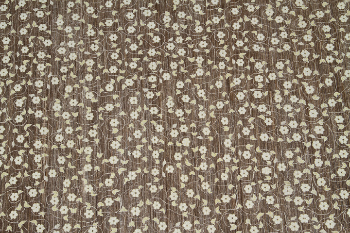 10'x12' Wool & Silk Rug | Floral | Hand-knotted Area Rug