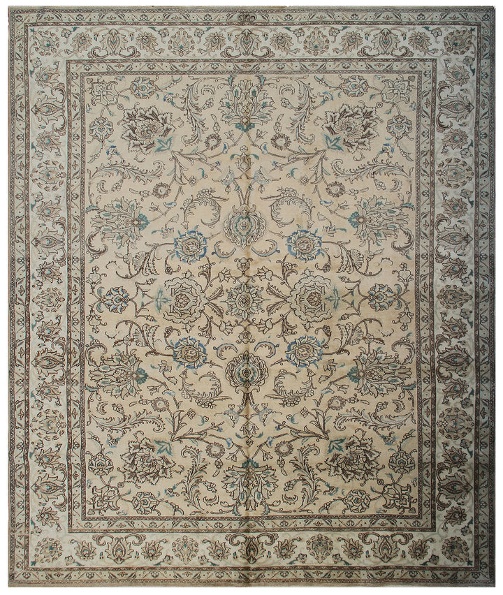 Persian Tabriz Rug | Hand-knotted Wool Area Rug