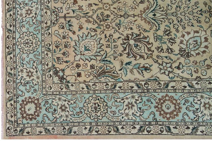 Vintage Persian Tabriz Rug | Wool Area Rug