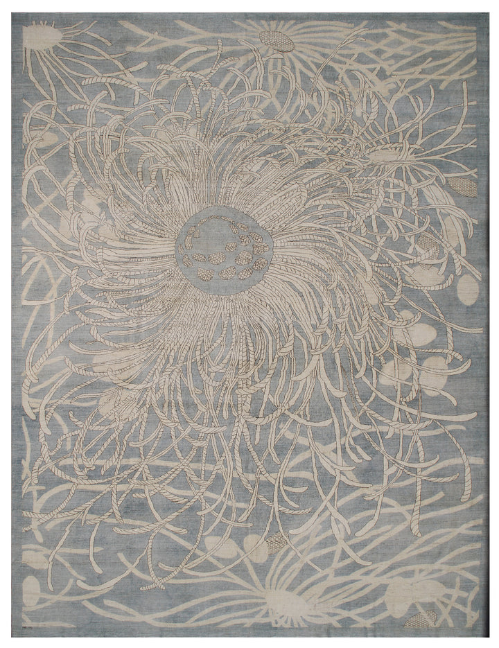 10'x14' Blue Father Star Fish Ariana Modern Rug