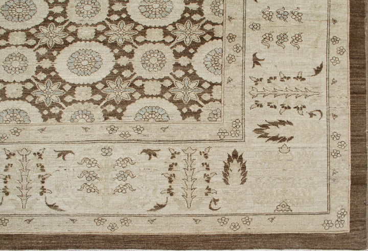 10'x14' Brown Rug | Ariana Traditional | Tabriz Rug
