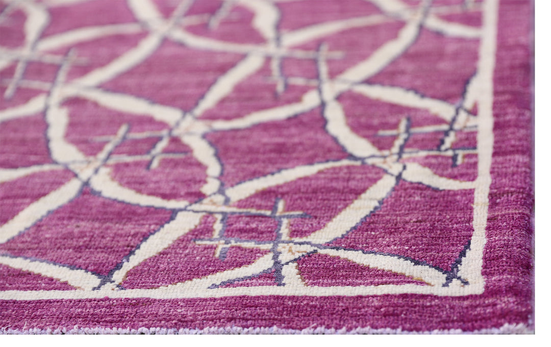 10'x14' Magenta Wool Rug | Ariana | Modern Rug