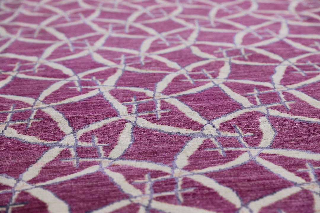 10'x14' Magenta Wool Rug | Ariana | Modern Rug
