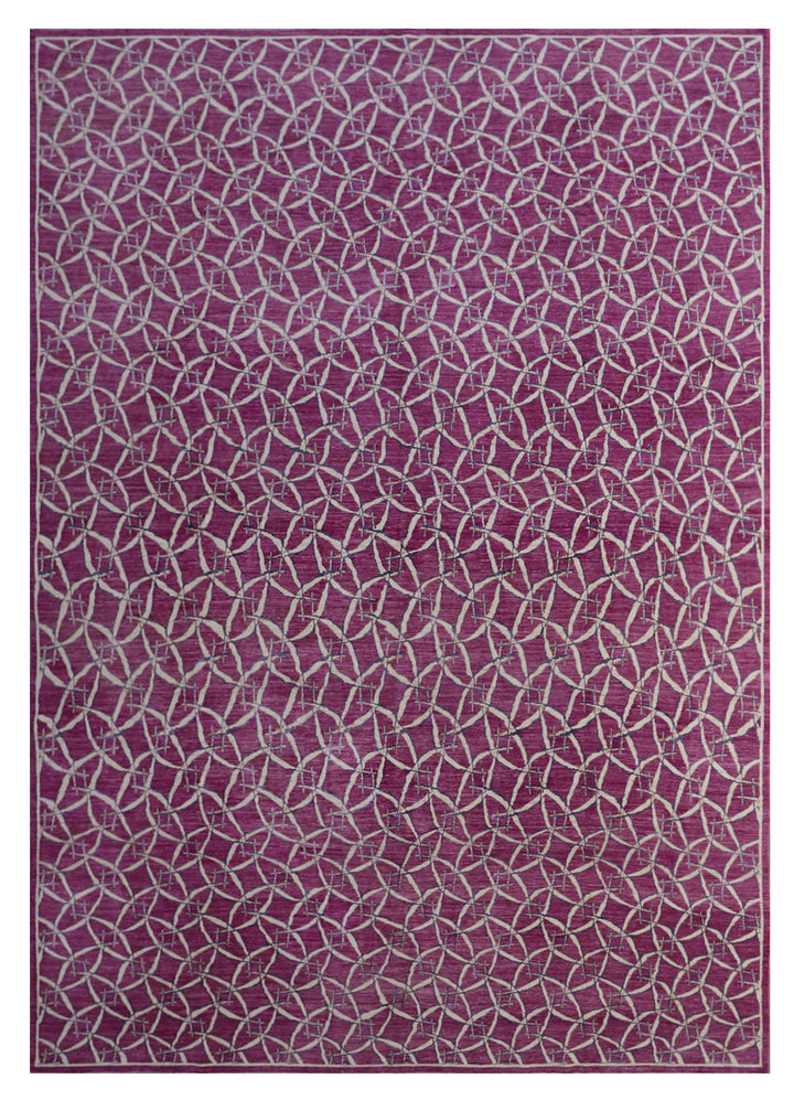 10'x14' Magenta Wool Rug | Ariana | Modern Rug