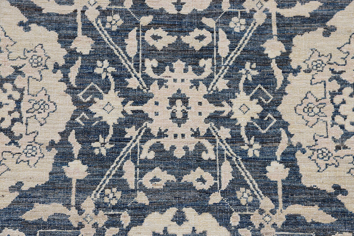 10'x14' Navy Blue Agra 505 Design Ariana Traditional Rug
