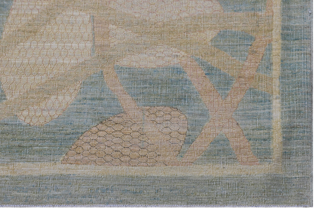 10'x14' Wool Rug | Blue | Marine Life | Ariana Modern Rug