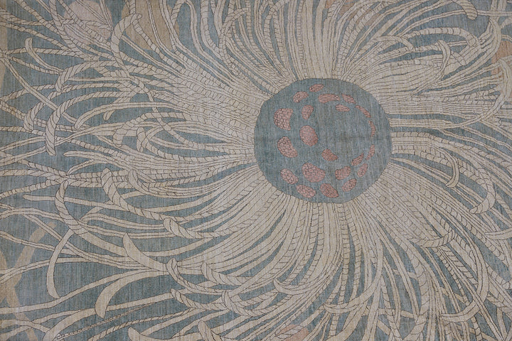10'x14' Wool Rug | Blue | Marine Life | Ariana Modern Rug