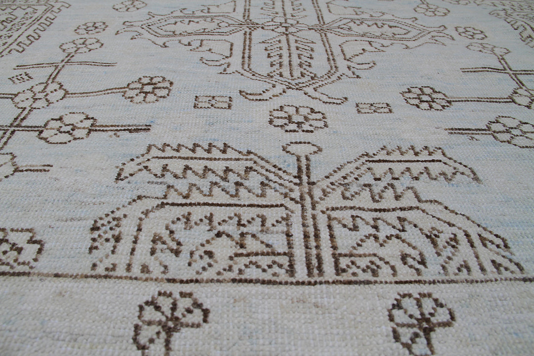10'x14' Wool Rug | Geometric Heriz | Ariana Rugs | Design Area Rug
