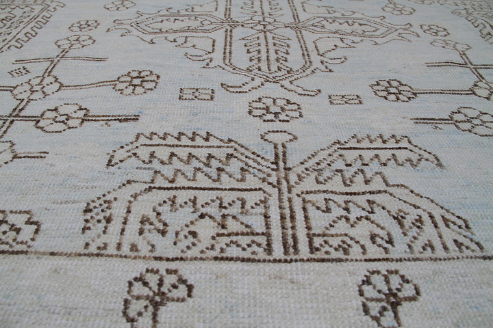 10'x14' Wool Rug | Geometric Heriz | Ariana Rugs | Design Area Rug
