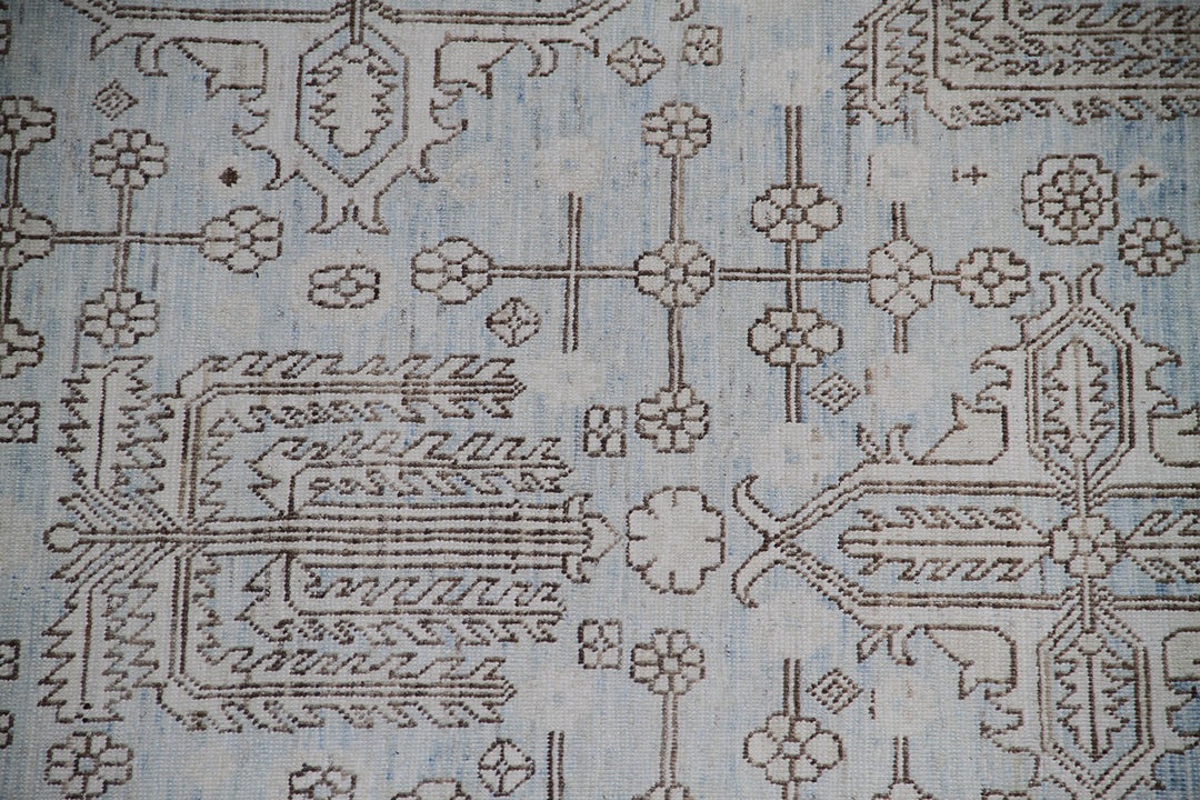 10'x14' Wool Rug | Geometric Heriz | Ariana Rugs | Design Area Rug
