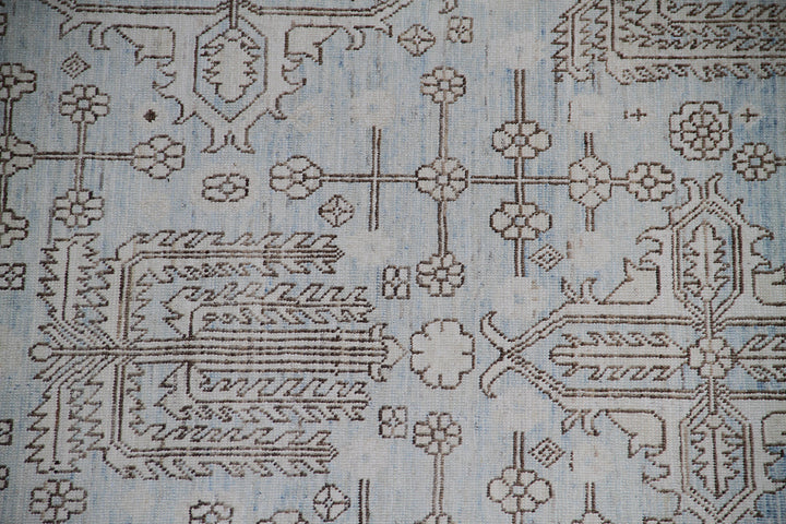 10'x14' Wool Rug | Geometric Heriz | Ariana Rugs | Design Area Rug