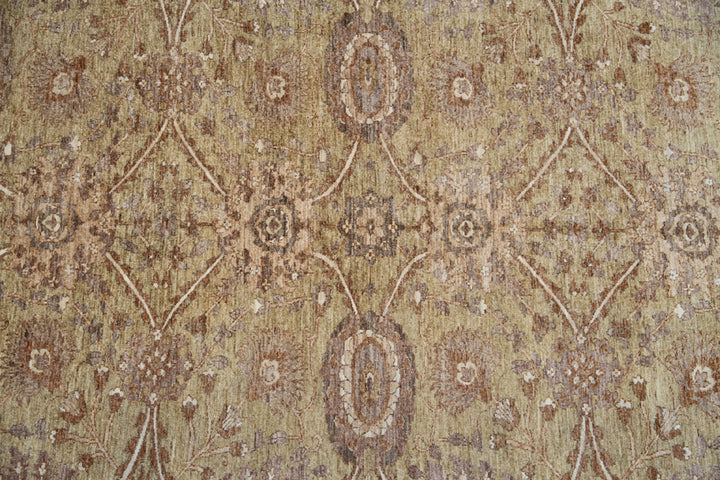 10'x14' Wool Rug | Olive | Ariana Traditional
