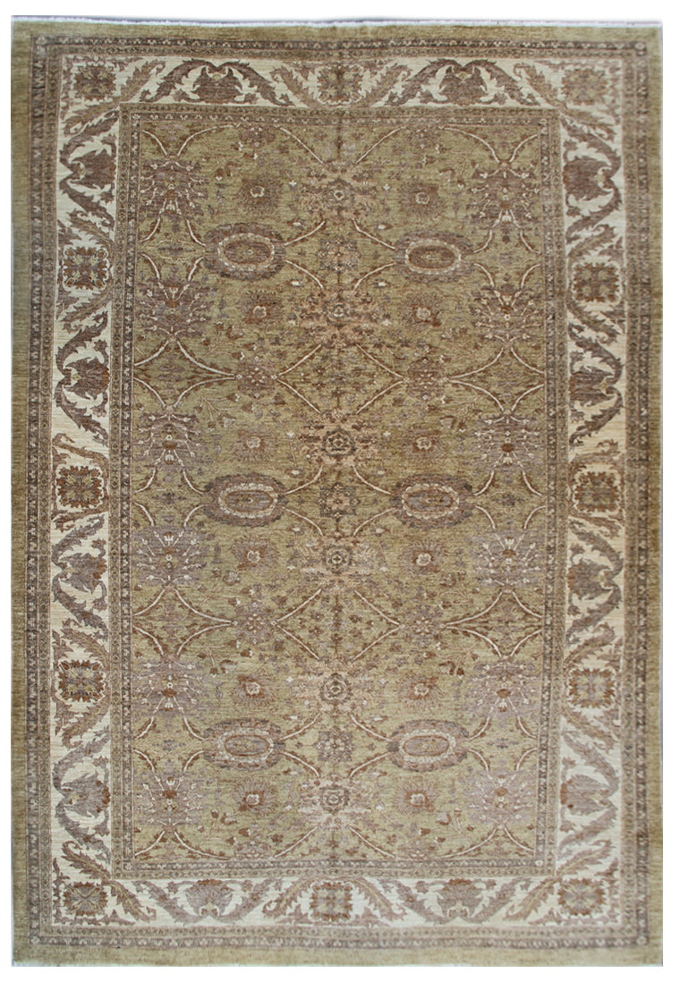 10'x14' Wool Rug | Olive | Ariana Traditional