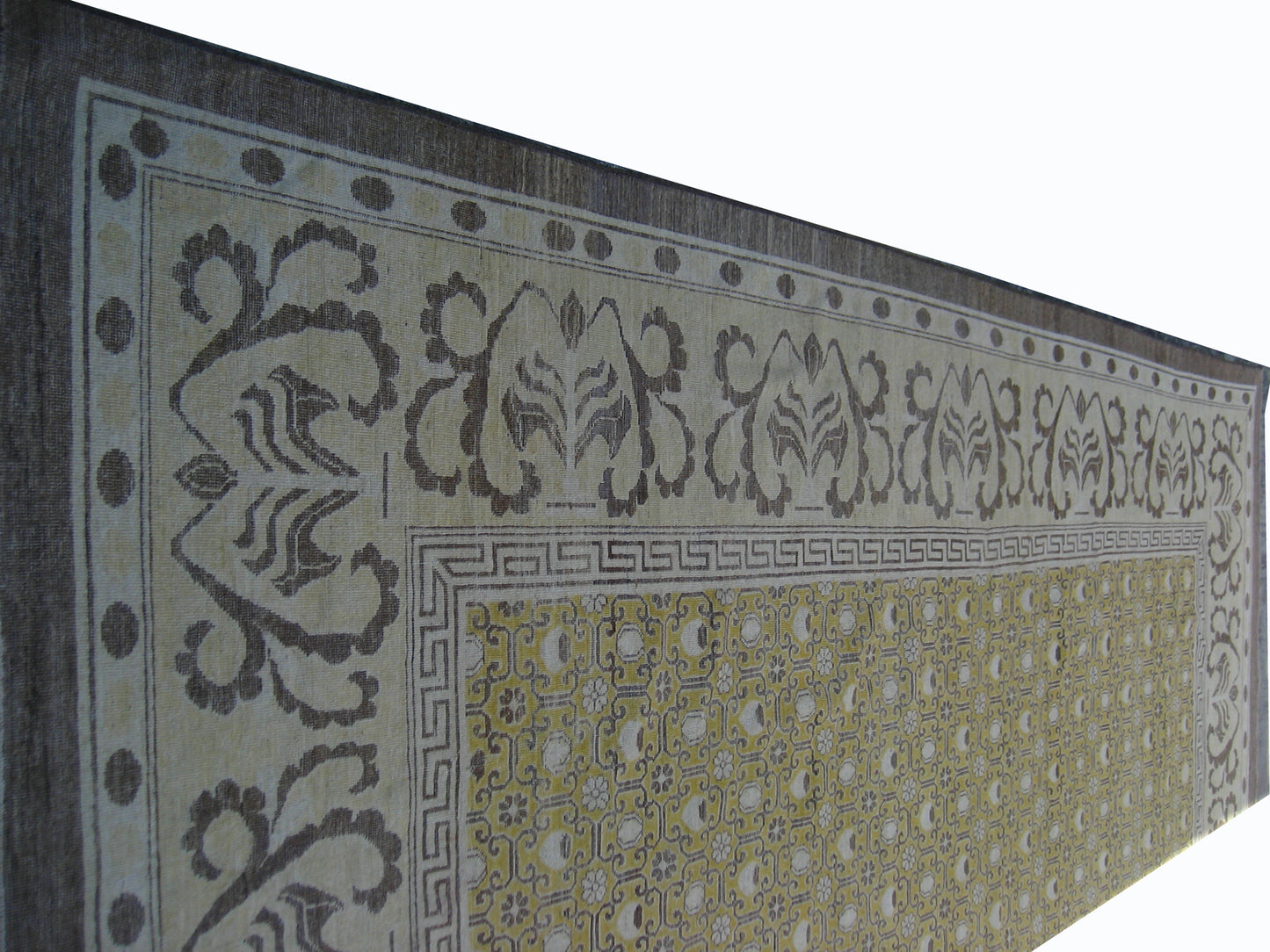 12x14 Large Yellow Khotan Design Ariana Samarkand Rug