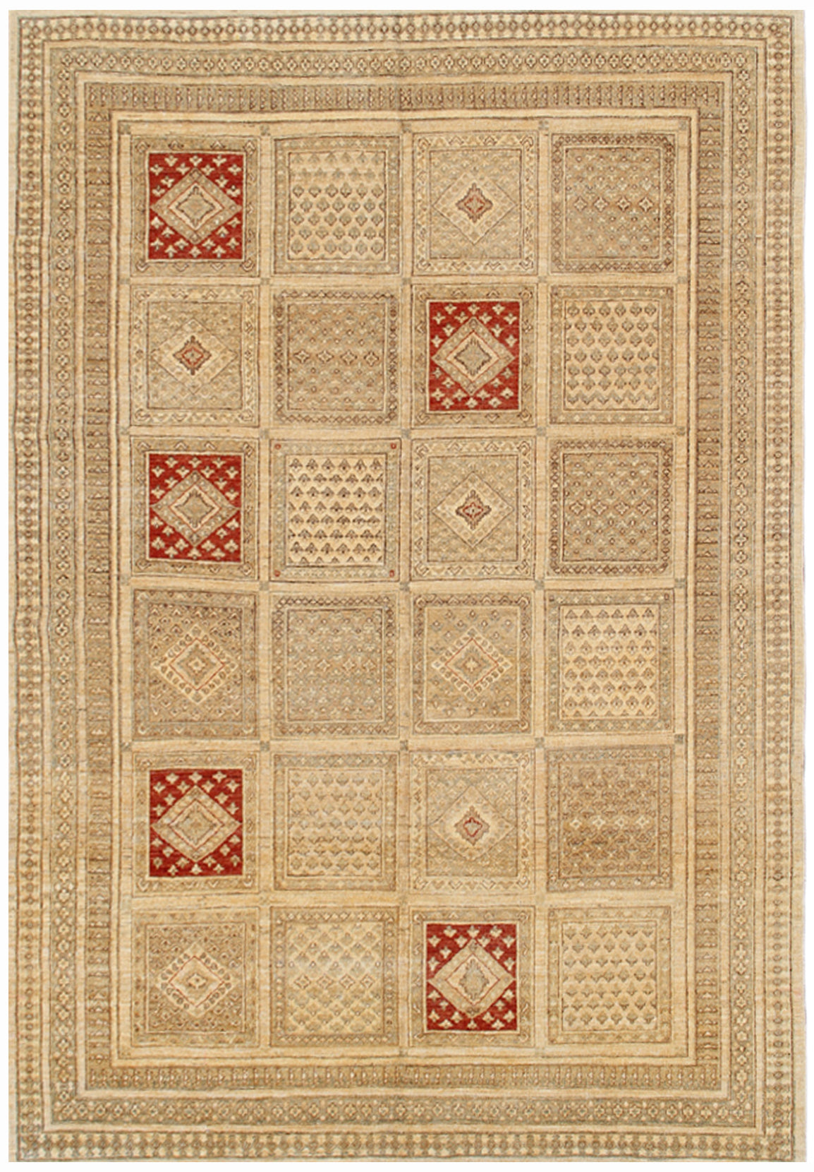 9.06 x 6.10 Earth Tone Touch Of Red Four Season Persian Design Ariana Traditional Area Rug