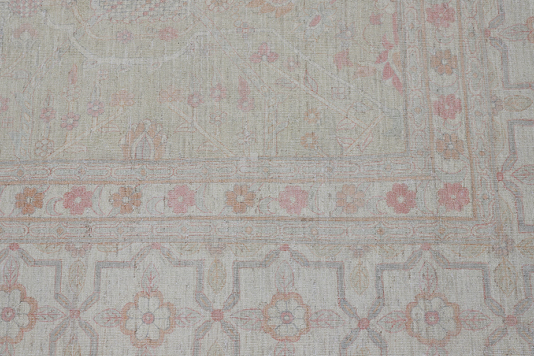 12'x15' Hand-Knotted Rug | Organic Wool & Silk | Fine Tabriz Rug