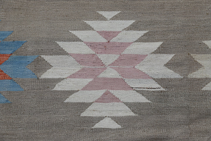 12'x18' Large Wool Kilim | Southwest Design Hand-woven Kilim