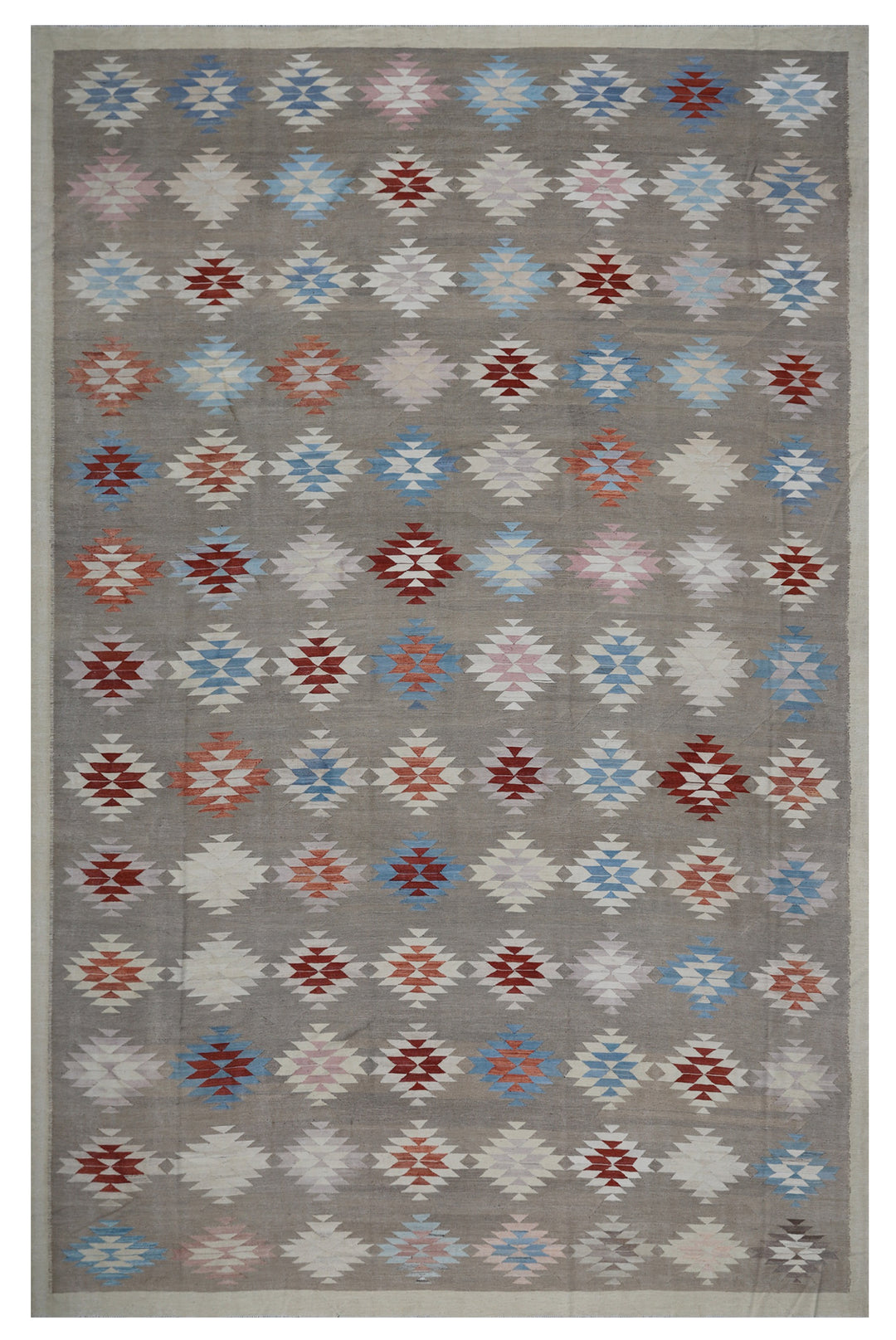 12'x18' Large Wool Kilim | Southwest Design Hand-woven Kilim