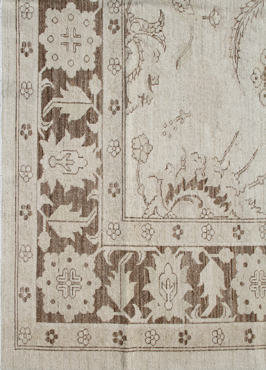 8x9 Soft Color Persian Sultanabad Design Hand-knotted Wool Ariana Traditional Rug.
