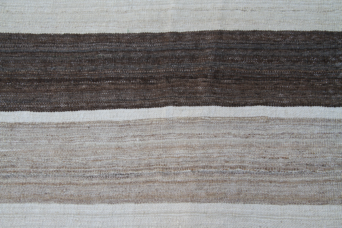 9.11 x 5.05 Earth tone Afghan Flat-weave Ariana Kilim Rug