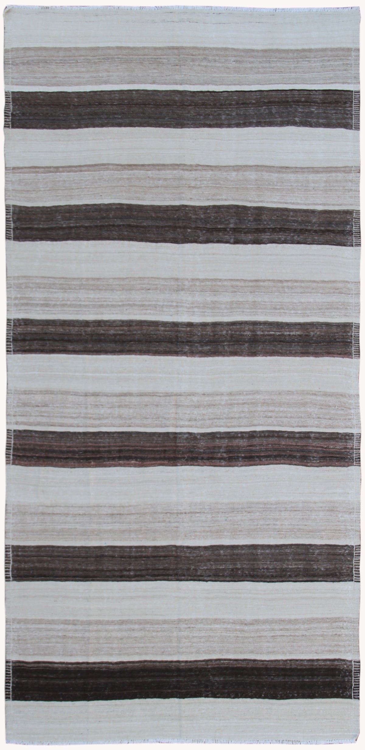 9.11 x 5.05 Earth tone Afghan Flat-weave Ariana Kilim Rug