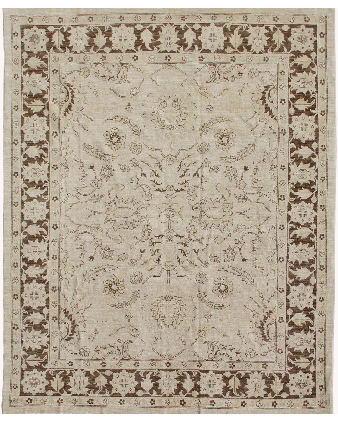 8'x10' Earth Tone Soft Color Sultanabad Design Ariana Traditional Hand-Knotted Area Rug