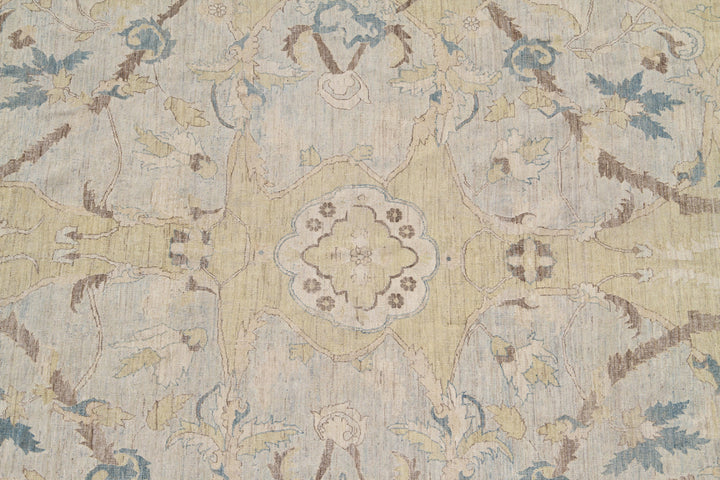 13'x18' Fine Large Silk & Wool Rug | Persian Polonaise Design