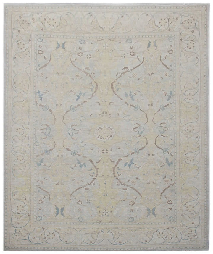 13'x18' Fine Large Silk & Wool Rug | Persian Polonaise Design