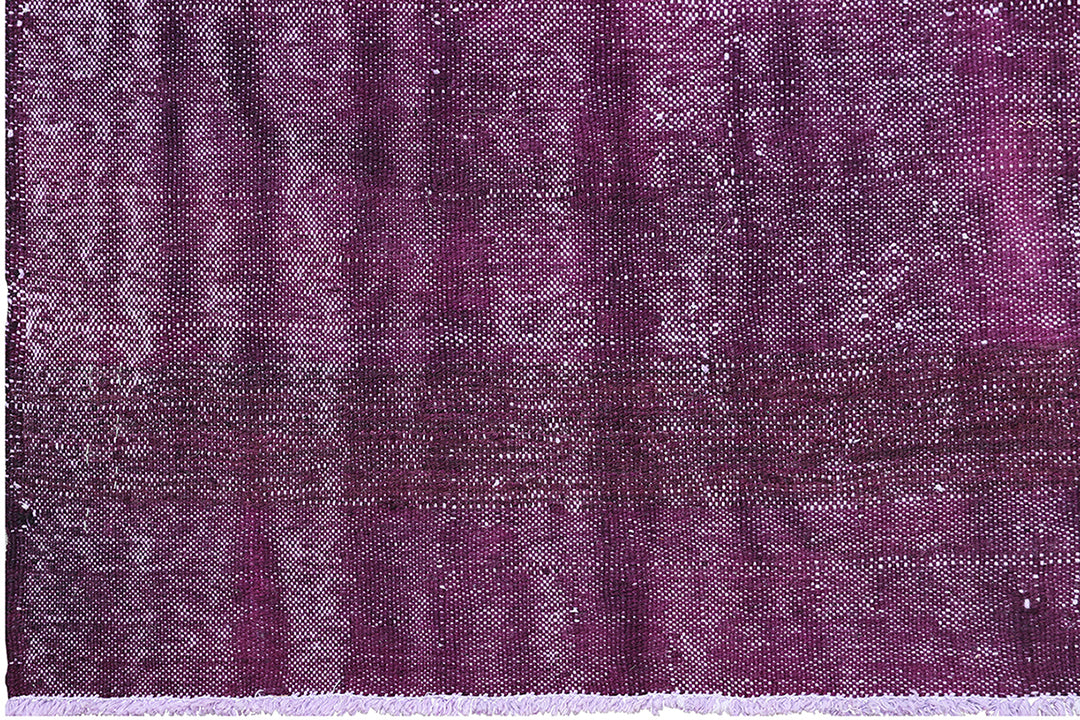 4x7 Purple Aubergine Contemporary Ariana Overdye Kilim