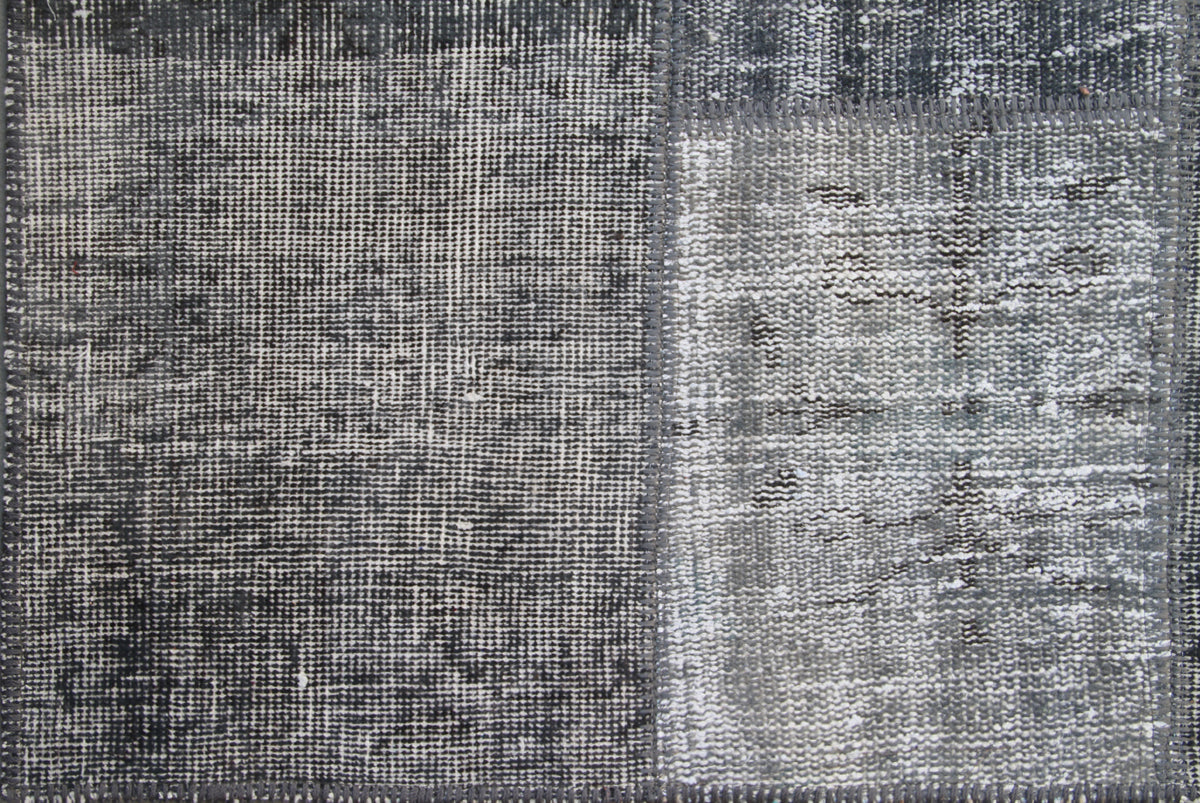 9.06 x 6.06 Grey Turkish Patchwork.