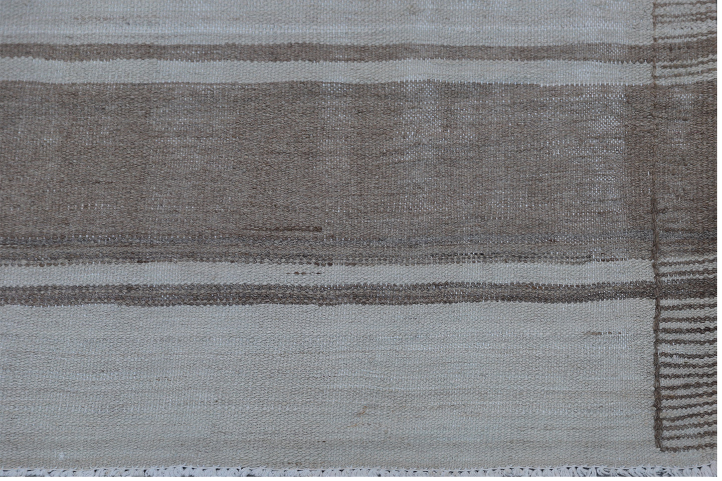 9'x12' Ariana Striped Brown Beige Kilim