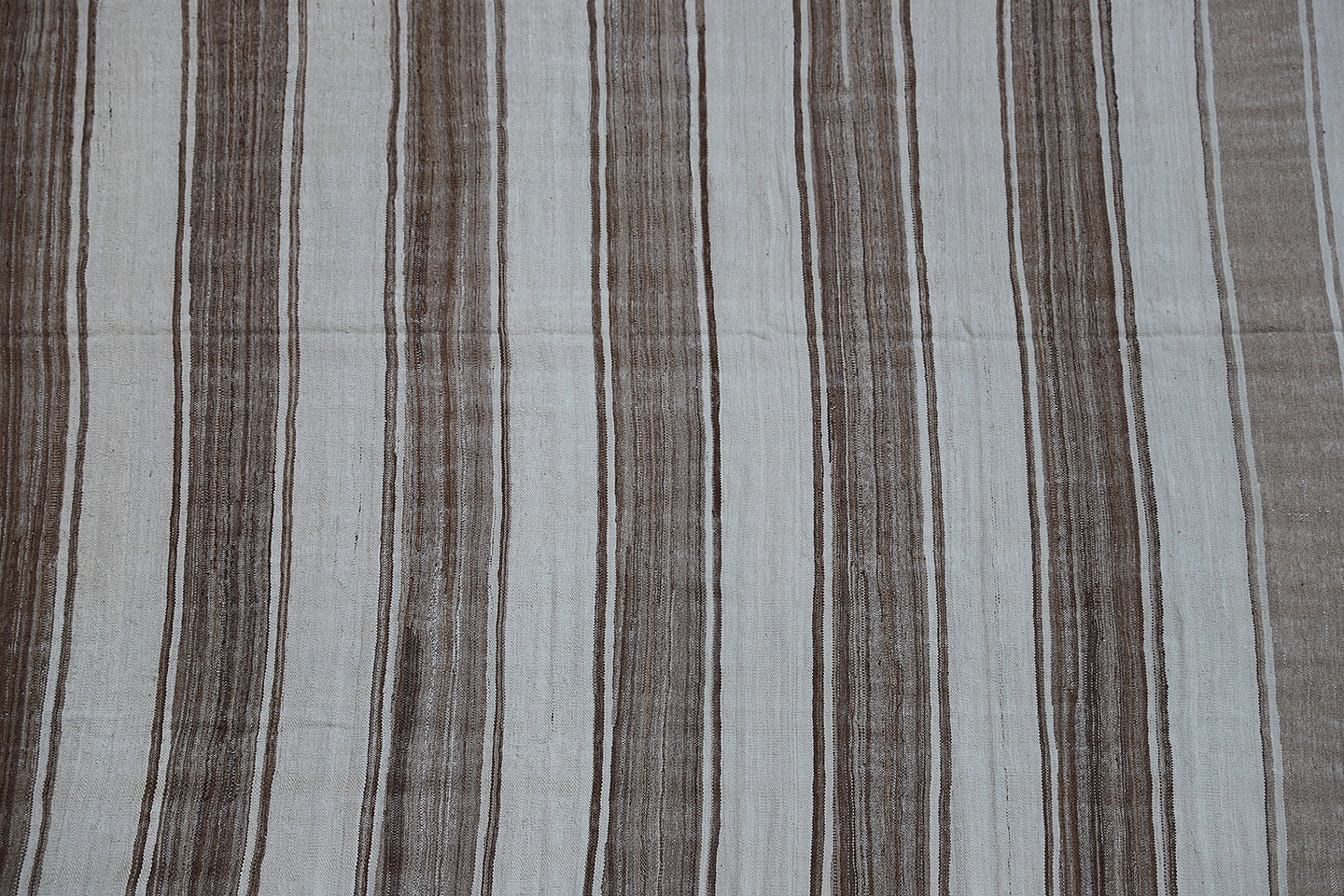 9'x12' Ariana Striped Brown Beige Kilim
