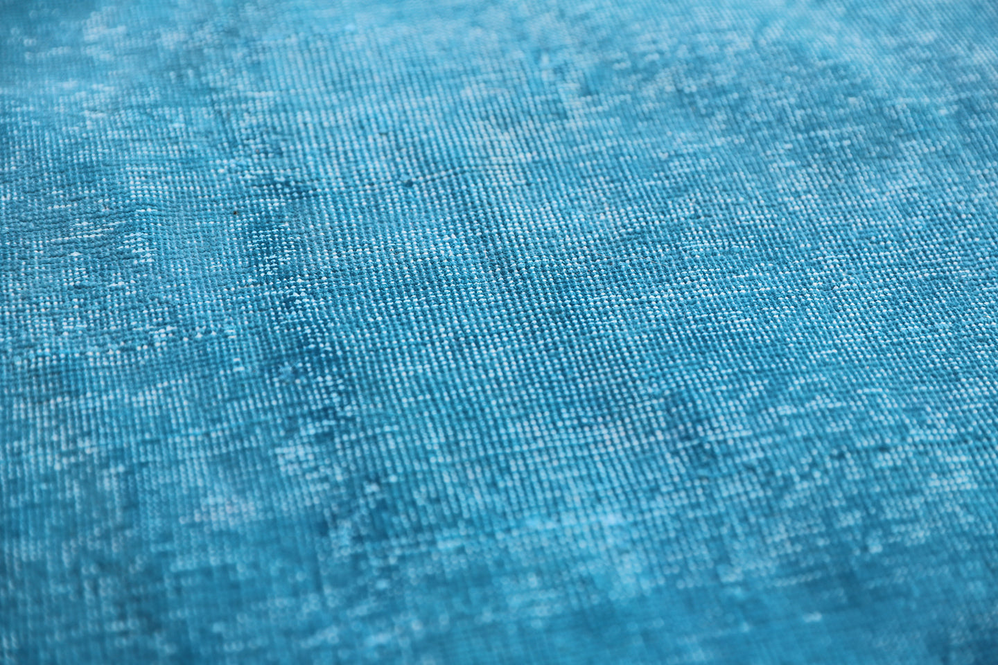 13x13 Contemporary Turquoise Blue Ariana Overdyed Silk Rug