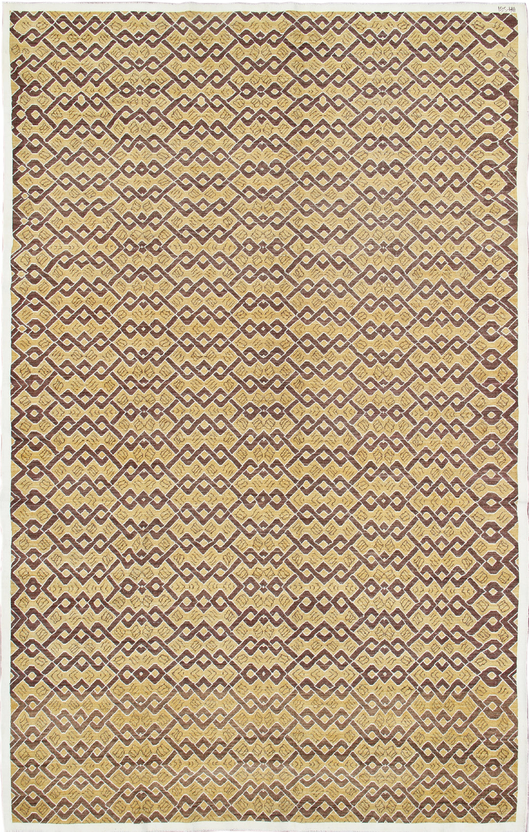 6'x9'Ariana Transitional Modern Gold Brown Rug