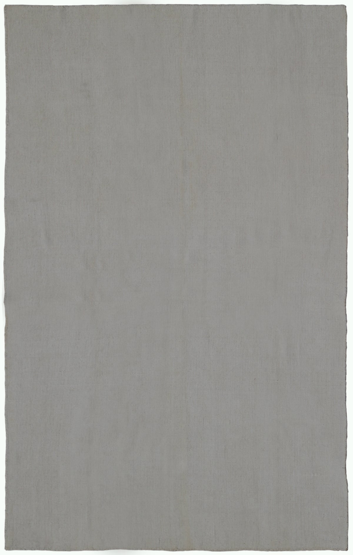 4x6 Solid White Indian Cotton Kilim