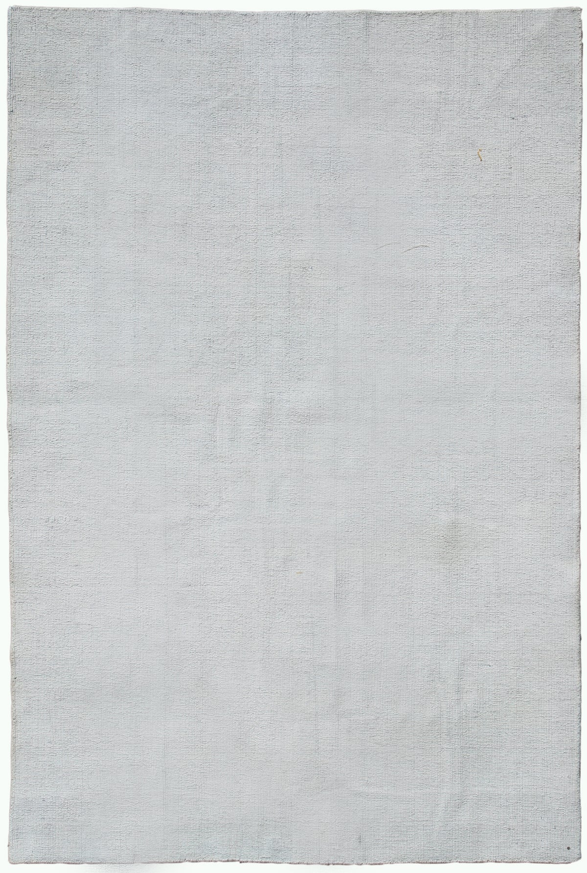 4x6 Solid White Indian Woven Flat Rug