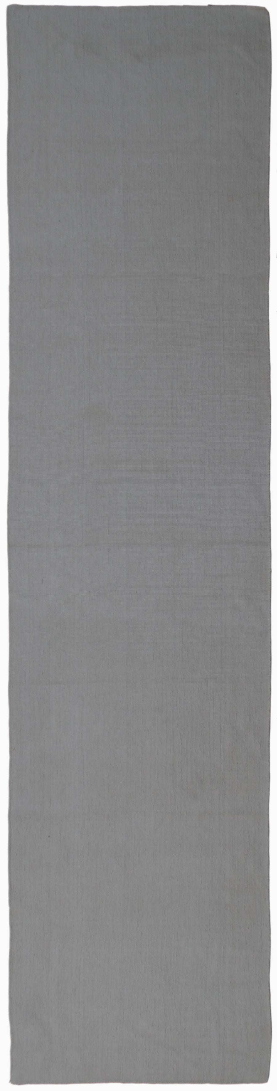 3x12 Solid White Cotton Woven Runner Rug