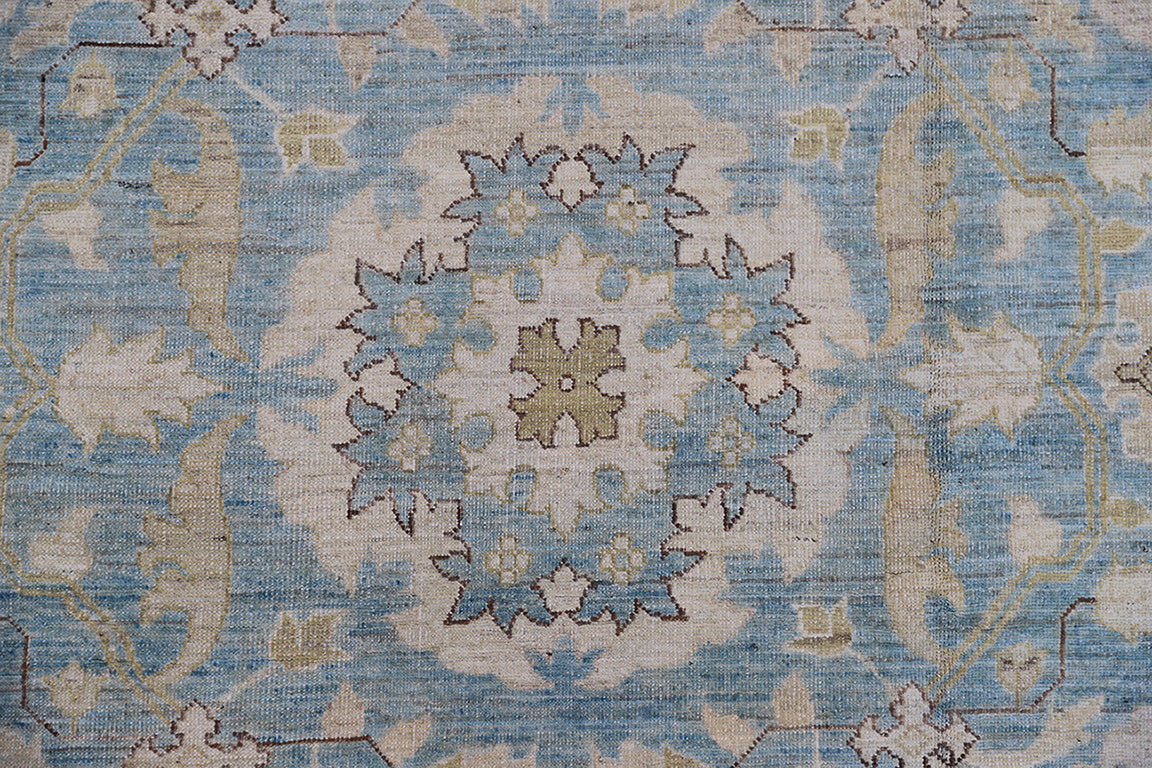 13x17 Agra Design Large Blue Ariana Traditional Rug